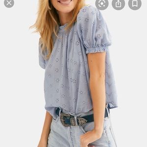 Free people puff sleeve top